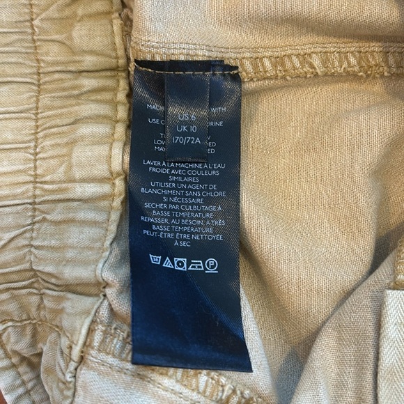 Free People Denim Wash Cargo mini skirt SZ 6 Khaki Yellow Bohemian pockets - Picture 11 of 14